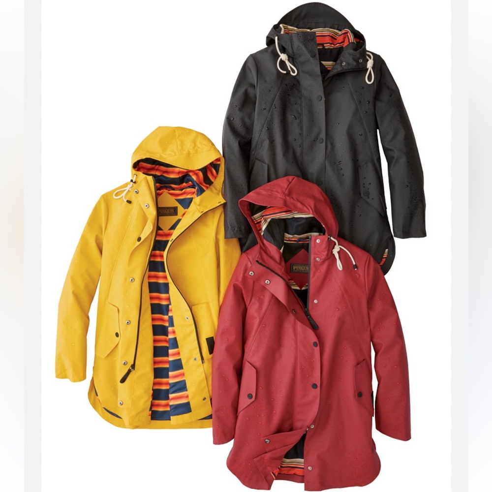 Red Pendleton Rain Jacket Women's - Small